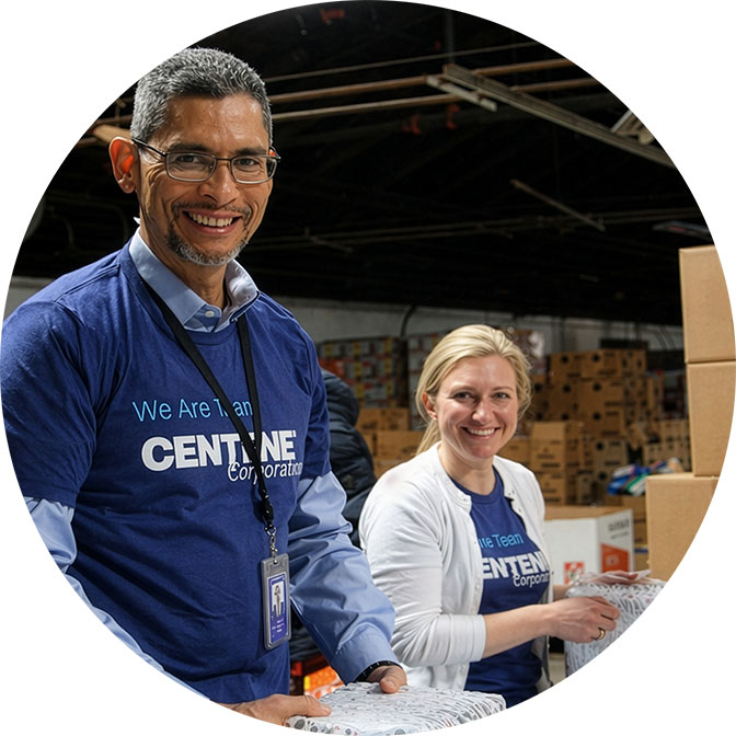 Centene employees donating time
