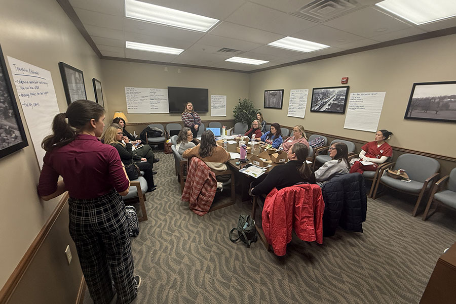 Community stakeholders discuss healthcare needs and opportunities during a RICH program focus group in rural Indiana