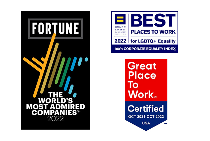 2022 FORTUNE World's Most Admired Companies badge
