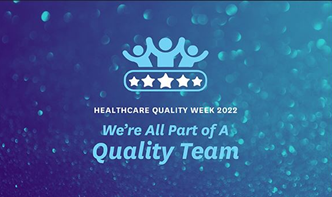 Healthcare quality week 2022 logo.