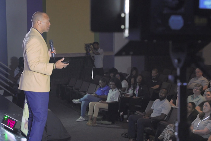Aeneus Williams on stage