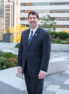 Dr. Daniel Bruzzini at the Centene Headquarters in Clayton, Missouri