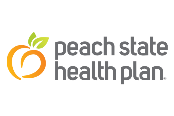Logo of Peach State Health Plan a healthcare program of Centene Corporation