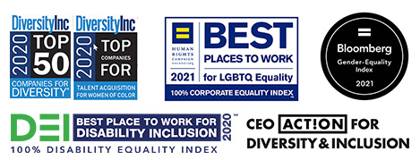 Centene D and I award logos